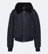 Givenchy Denim Blouson Jacket In Blue