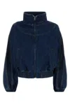 Givenchy Denim Bomber Jacket In Blue