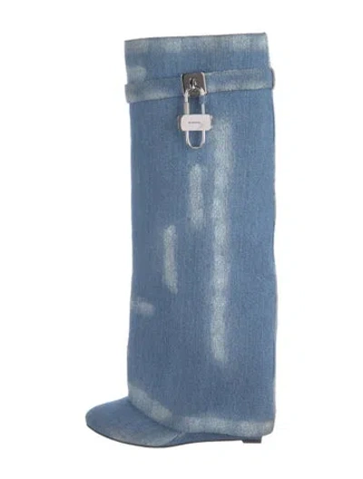 Pre-owned Givenchy Denim Boots In Blue
