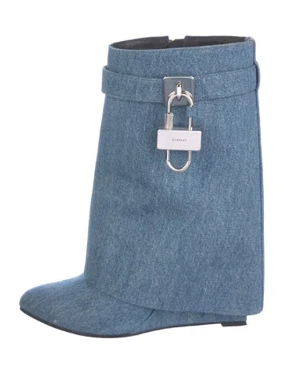 Pre-owned Givenchy Denim Boots In Multi