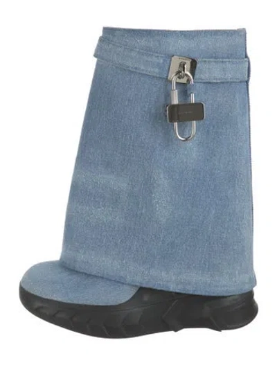 Pre-owned Givenchy Denim Boots W/ Tags In Multi