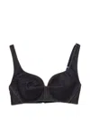 Givenchy Denim Bra Top In Black