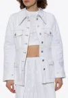 Givenchy Denim Buttoned Jacket In White