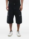 Givenchy Denim Cargo Shorts With Logoed Zips