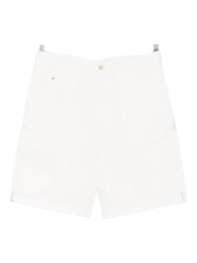 Givenchy Denim Cargo Shorts In White