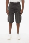 Givenchy Denim Cargo Shorts With Hidden Closure