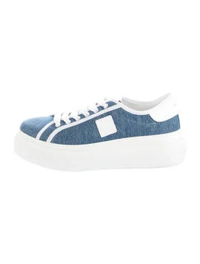 Pre-owned Givenchy Denim Chunky Sneakers In Blue