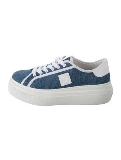 Pre-owned Givenchy Denim Chunky Sneakers In Blue