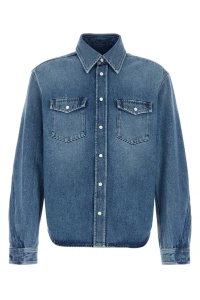 Givenchy Denim Classic Shirt In Blue