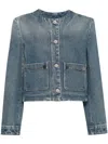 Givenchy Denim Cotton Jacket In Blue