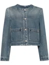 Givenchy Jacket In Denim With Chain Details In Blue