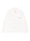 Givenchy Long Sleeve Denim Cotton Jacket With Pocket In White