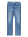 Givenchy Couture Seam Straight Fit Shadow Washed Jeans In Blue