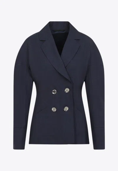GIVENCHY DENIM DOUBLE-BREASTED BLAZER