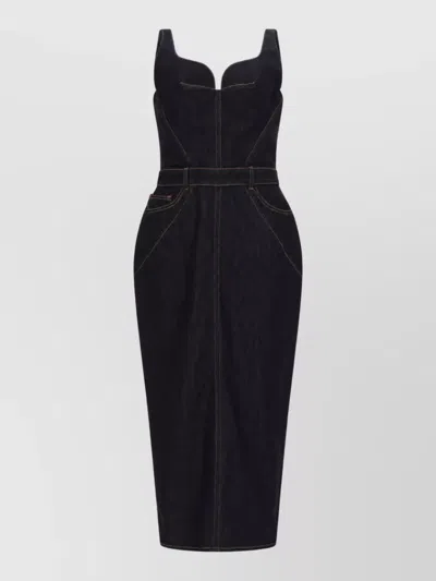 Givenchy Denim Dress In Black