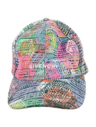 Pre-owned Givenchy Denim Embroidered Baseball Cap In Blue