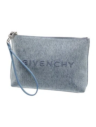 Pre-owned Givenchy Denim Evening Bag In Blue