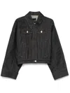 Givenchy Logo-embroidered Denim Jacket In Blue