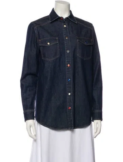 Pre-owned Givenchy Denim Jacket In Blue