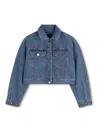 Givenchy Button Denim Jacket In Blue