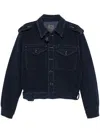 Givenchy Jacket In Boucle Denim In Blue