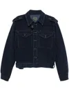 Givenchy Jacket In Boucle Denim In Blue
