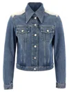 Givenchy Jacket In Denim With Yoke In Blue