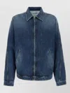 Givenchy Denim Jacket Collared Design Front Pockets In Blue