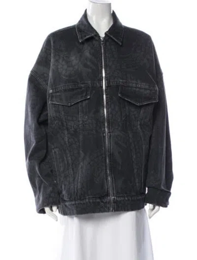 Pre-owned Givenchy Denim Jacket In Gray