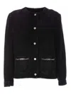 Givenchy Denim Jacket With Chain Detail And Pockets In Negro