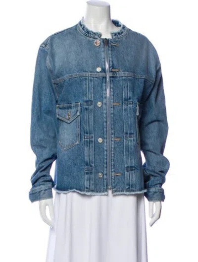 Pre-owned Givenchy Denim Jacket W/ Tags In Blue