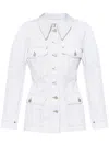 Givenchy Denim Buttoned Jacket In White