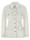 Givenchy Denim Buttoned Jacket In White