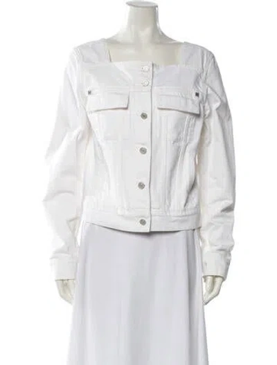 Pre-owned Givenchy Denim Jacket In White