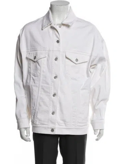 Pre-owned Givenchy Denim Jacket In White