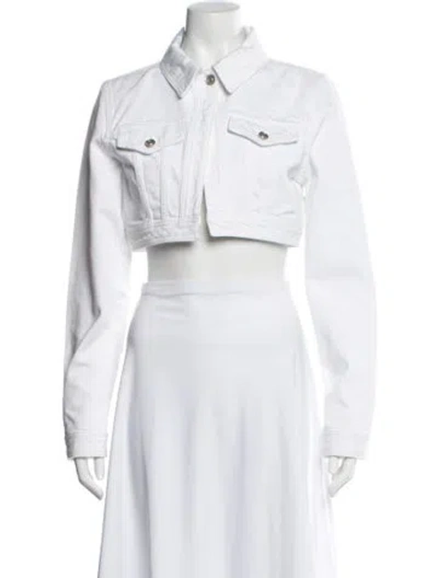 Pre-owned Givenchy Denim Jacket In White