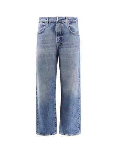 Givenchy Denim Jeans With Metal 4g Detail In Blue