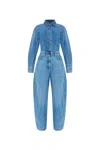 Givenchy Denim Jumpsuit In Blue