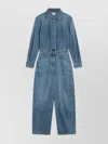 Givenchy Denim Jumpsuit With Back And Front Pockets In Blue
