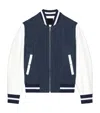 Givenchy Denim Leather-sleeve Varsity Jacket
