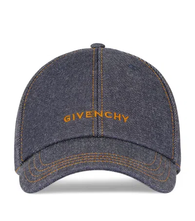 Givenchy Denim Logo Baseball Cap