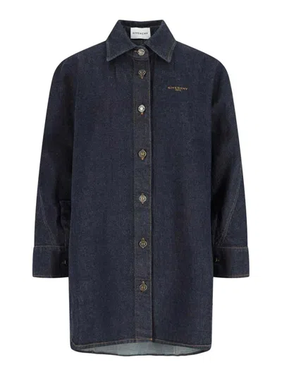 GIVENCHY DENIM LOGO SHIRT