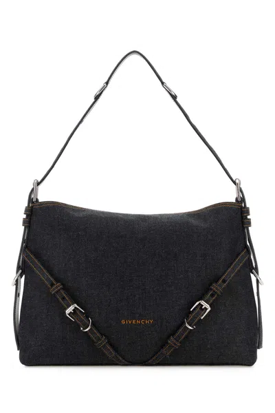 Givenchy Denim Medium Voyou Shoulder Bag