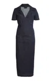 Givenchy Dress In Denim With 4g Emblem In Blue