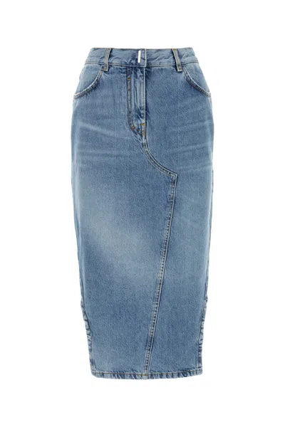 GIVENCHY GIVENCHY DENIM MIDI SKIRT