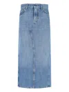 Givenchy Denim Midi Skirt In Blue