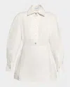 Givenchy Button-fastening Mini Dress In White