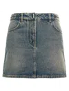 Givenchy Denim Mini Skirt In Multi