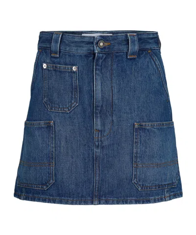 Givenchy Denim Mini Skirt In Blue