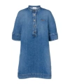 Givenchy Denim Minidress In Blue
